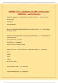 NUR1400 EXAM 2 &vert; Questions and 100&percnt; Correct Answers &lpar;2025&sol;2026&rpar; &vert; Verified Solutions