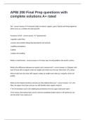 APBI 200 Final Prep questions with complete solutions A&plus; rated