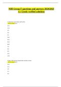 NIH Stroke Scale Group F Questions with Correct Answers &vert; Verified Exam