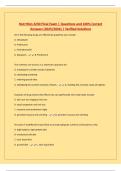 Nutrition 2230 Final Exam &vert; Questions and 100&percnt; Correct Answers &lpar;2025&sol;2026&rpar; &vert; Verified Solutions