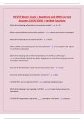 PET&sol;CT Board Exam &vert; Questions and 100&percnt; Correct Answers &lpar;2025&sol;2026&rpar; &vert; Verified Solutions