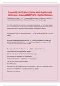 Propane Fill Certification Practice Test &vert; Questions and 100&percnt; Correct Answers &lpar;2025&sol;2026&rpar; &vert; Verified Solutions