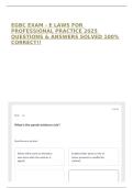 EGBC EXAM - E LAWS FOR PROFESSIONAL PRACTICE 2025 QUESTIONS & ANSWERS SOLVED 100&percnt; CORRECT&excl;&excl;