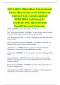 C211 WGU Objective Assessment Exam Questions with Definitive Correct Solutions&vert;&vert;Updated 2025&sol;2026 Syllabus&vert;&vert;A&plus; Graded&vert;100&percnt; Guaranteed Pass&excl;&excl;&excl;<Latest Version>