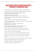 Nursing Exam Prep 480 &ndash; Exam 2 Practice Questions with Correct Answers &lpar;2025&rpar; &ndash; Complete Study Material