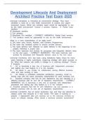 Development Lifecycle And Deployment Architect Practice Test Exam 2025 