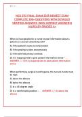 NSG 2113 Final Exam 2025&colon; 300&plus; Practice Questions & Verified Answers