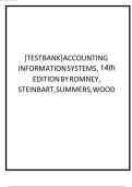 Test Bank for Accounting Information Systems 14th Edition Marshall B&period; Romney&comma; Paul J&period; Steinbart&period;