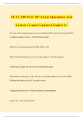 SUAS 200 Part 107 Exam Questions And Answers Latest Update Graded A&plus;