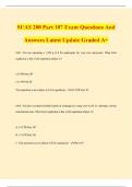 SUAS 200 Part 107 Exam Questions And Answers Latest Update Graded A&plus;