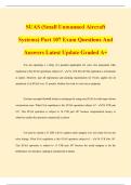 SUAS &lpar;Small Unmanned Aircraft Systems&rpar; Part 107 Exam Questions And Answers Latest Update Graded A&plus;