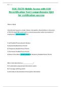 TCIC&sol;TLETS Mobile Access with CCH Recertification Test &vert; comprehensive Q&A for certification success