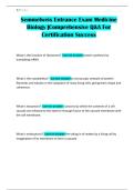 Semmelweis Entrance Exam Medicine Biology &vert;Comprehensive Q&A For Certification Success