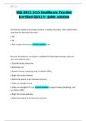 RQI 2025 ACLS Healthcare Provider &vert;certified Q&A &vert; A&plus; guide solution