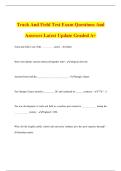 Track And Field Bundled Exam with 100&percnt; correct answers