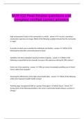NUR 412 Final Review questions and complete verified correct answers&period;