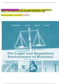 SOLUTION MANUAL FOR The Legal and Regulatory Environment of  Business&comma; 19th Edition By Marisa Pagnattaro&comma; Daniel Cahoy&comma; Julie  Manning Magid&comma; Peter Shedd LATEST  VERSION with clear Illustrations