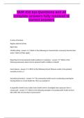 NUR 412 Epi Questions and all complete answers fully resolved to correct answers