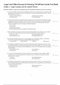 Test Bank For Legal and Ethical Issues in Nursing 7th Edition by Ginny Guido