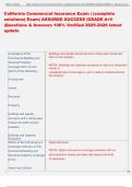 California Commercial Insurance Exam &vert; &lpar;complete  solutions&rpar; Exam&vert; ASSURED SUCCESS &vert;GRADE A&plus;&excl;&excl;  &vert;Questions & Answers 100&percnt; Verified 2025-2026 latest  update