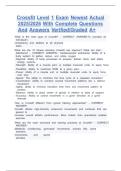 Crossfit Level 1 Exam Newest Actual 2025&sol;2026 With Complete Questions And Answers Verified&sol;Graded A&plus;