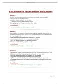 CNA Prometric&vert; Test &vert;Questions and Answers