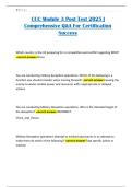 CCC Module 3 Post Test 2025 &vert; Comprehensive Q&A For Certification Success