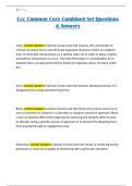 Ccc Common Core Combined Set Questions & Answers