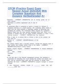 CPCM &lpar;Practice Exam&rpar; Exam Newest Actual 2025&sol;2026 With Complete Questions And Answers Verified&sol;Graded A&plus;