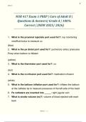 NUR 417 Exam 1 PREP &vert; Care of Adult II &vert;  Questions & Answers&vert; Grade A &vert; 100&percnt;  Correct &vert; &lpar;NEW 2025&sol; 2026&rpar; 