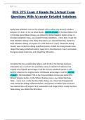 BUS 375 Exam 4 Hands On &vert; Actual Exam Questions With Accurate Detailed Solutions