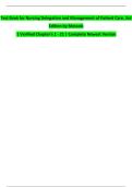 TEST BANK FOR NURSING DELEGATION AND MANAGEMENT OF PATIENT CARE 3RD EDITION BY