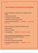 NCC Electronic Fetal Monitoring Certification Exam Guide & Practice Questions