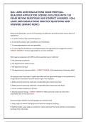 QAL LAWS AND REGULATIONS EXAM PREP&lpar;QAL- QUALIFIED APPLICATOR LICENSE&rpar; 2025&sol;2026 WITH 150 EXAM REVIEW QUESTIONS AND CORRECT ANSWERS &sol; QAL LAWS AND REGULATIONS PRACTICE QUESTIONS AND ANSWERS &lpar;BRAND NEW&excl;&excl;&rpar;