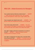 WGU C211 Global Economics for Managers Exam Guide 2025&colon; Questions & Answers