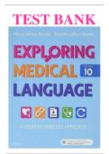 Exploring Medical Language&colon; A Student-Directed Approach &sol; Medical Terminology Flash Cards &lpar;10th Edition&rpar; by Myrna LaFleur Brooks &ndash; Test Bank&comma; Study Guide & Exam Questions with Correct Answers