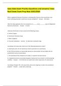 Iowa State Exam Practice Questions and answers&sol; Iowa Real Estate Exam Prep New 2025&sol;2026