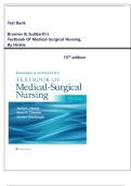  Complete Test Bank for Brunner & Suddarth's Textbook of Medical-Surgical Nursing&comma; 15th Edition &lpar;Hinkle&comma; 2023&rpar;&vert; chapter 1-68
