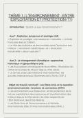 Pr&eacute;sentation Th&egrave;me 5 HGGSP Terminale - L'environnement&comma; entre exploitation et protection