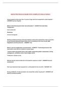 SNHD PROTOCOLS EXAM WITH COMPLETE SOLUTIONS&excl;&excl;