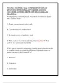 NUR 3056 CHAPTER 5 EAQ COMPREHENSIVE EXAM  QUESTIONS WITH DETAILED VERIFIED AND 100&percnt;  ACCURATE ANSWERS BRAND NEW EXAM ALREADY  GRADED A&plus; 
