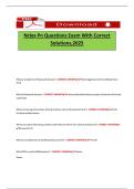 Nclex Pn Questions Exam With Correct Solutions&comma;2025&period;