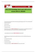 NSG 3130 knowledge check exam with correct answer&comma;2025&period;A&plus; GRADED