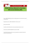 NURB 3130 New Material For Final Exam With Correct Solutions&comma;2025