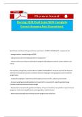 Nursing 3130 Final Exam With Complete Correct Answers&comma;Pass Guaranteed
