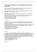 D102 WGU FINANCIAL ACCOUNTING QUESTIONS & ANSWERS 