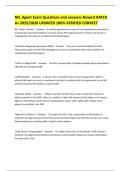NFL Agent Exam Questions and answers Newest RATED A&plus; 2025&sol;2026 UPDATED 100&percnt; VERIFIED CORRECT 