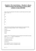 Chemistry&colon; The Central Science &ndash; Theodore L&period; Brown Midterm Actual Exam Questions & Answers &lpar;100&percnt; verified&rpar; &vert;A Grade &vert;2025&sol;2026