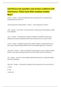 Civil Process test questions and answers combined with Civil Process- TCOLE Exam With complete solution New&excl;&excl;