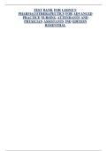 TEST BANK FOR LEHNE&rsquo;S PHARMACOTHERAPEUTICS FOR ADVANCED PRACTICE NURSING ATTENDANTS AND PHYSICIAN ASSISTANTS 3ND EDITION ROSENTHAL